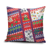 Wallis And Futuna Christmas Pillow Cover Festive Beach Vibes - Polynesian Pride