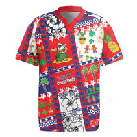 Wallis And Futuna Christmas Rugby Jersey Festive Beach Vibes LT05 Red - Polynesian Pride