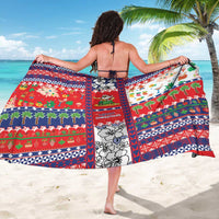 Wallis And Futuna Christmas Sarong Festive Beach Vibes - Polynesian Pride