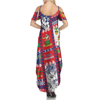 Wallis And Futuna Christmas Summer Maxi Dress Festive Beach Vibes LT05 - Polynesian Pride