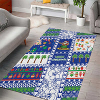 Northern Mariana Islands Christmas Area Rug Festive Beach Vibes - Polynesian Pride