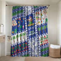 Northern Mariana Islands Christmas Bathroom Set Festive Beach Vibes - Polynesian Pride