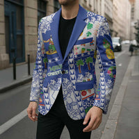 Northern Mariana Islands Christmas Blazer Festive Beach Vibes - Polynesian Pride