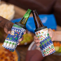 Northern Mariana Islands Christmas 4 in 1 Can Cooler Tumbler Festive Beach Vibes - Polynesian Pride