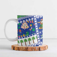 Northern Mariana Islands Christmas Ceramic Mug Festive Beach Vibes - Polynesian Pride