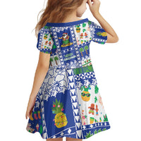 Northern Mariana Islands Christmas Family Matching Off Shoulder Maxi Dress and Hawaiian Shirt Festive Beach Vibes LT05 - Polynesian Pride