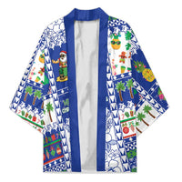 Northern Mariana Islands Christmas Kimono Festive Beach Vibes - Polynesian Pride