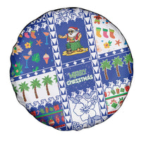 Northern Mariana Islands Christmas Spare Tire Cover Festive Beach Vibes - Polynesian Pride