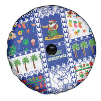 Northern Mariana Islands Christmas Spare Tire Cover Festive Beach Vibes - Polynesian Pride