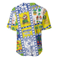 New Caledonia Christmas Baseball Jersey Festive Beach Vibes LT05 - Polynesian Pride