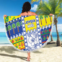 New Caledonia Christmas Beach Blanket Festive Beach Vibes - Polynesian Pride