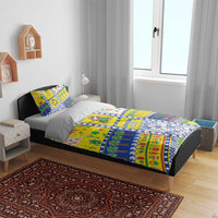New Caledonia Christmas Bedding Set Festive Beach Vibes - Polynesian Pride