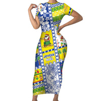 New Caledonia Christmas Family Matching Short Sleeve Bodycon Dress and Hawaiian Shirt Festive Beach Vibes - Polynesian Pride