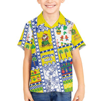 New Caledonia Christmas Family Matching Short Sleeve Bodycon Dress and Hawaiian Shirt Festive Beach Vibes - Polynesian Pride