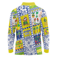 New Caledonia Christmas Long Sleeve Polo Shirt Festive Beach Vibes - Polynesian Pride