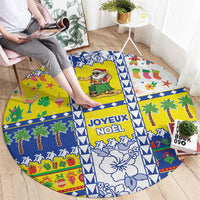 New Caledonia Christmas Round Carpet Festive Beach Vibes - Polynesian Pride