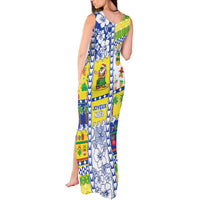 New Caledonia Christmas Tank Maxi Dress Festive Beach Vibes - Polynesian Pride