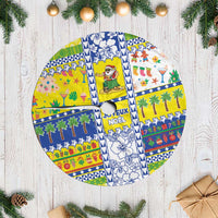 New Caledonia Christmas Tree Skirt Festive Beach Vibes - Polynesian Pride