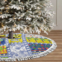 New Caledonia Christmas Tree Skirt Festive Beach Vibes - Polynesian Pride