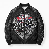 Hawaii November 28th Bomber Puffer Jacket Kanaka Maoli Tribal Pattern - Polynesian Pride