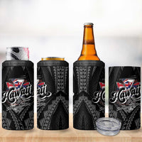 Hawaii November 28th 4 in 1 Can Cooler Tumbler Kanaka Maoli Tribal Pattern - Polynesian Pride