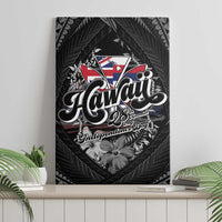 Hawaii November 28th Canvas Wall Art Kanaka Maoli Tribal Pattern - Polynesian Pride