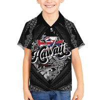 Hawaii November 28th Family Matching Mermaid Dress and Hawaiian Shirt Kanaka Maoli Tribal Pattern - Polynesian Pride