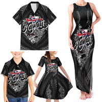 Hawaii November 28th Family Matching Tank Maxi Dress and Hawaiian Shirt Kanaka Maoli Tribal Pattern - Polynesian Pride