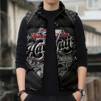 Hawaii November 28th Sleeveless Puffer Jacket Kanaka Maoli Tribal Pattern LT05 - Polynesian Pride
