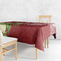Puerto Rico Coqui Frog Tablecloth Tropical Flowers Polynesian Style - Polynesian Pride