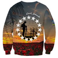 Cook Islands ANZAC Day Sweatshirt Lest We Forget LT05 - Polynesian Pride