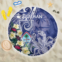Hafa Adai Guam Beach Blanket Latte Stone With Coconut Crab