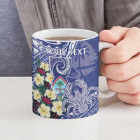 Personalised Hafa Adai Guam Ceramic Mug Latte Stone With Coconut Crab