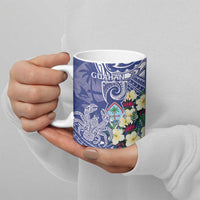 Personalised Hafa Adai Guam Ceramic Mug Latte Stone With Coconut Crab