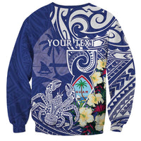 Personalised Hafa Adai Guam Sweatshirt Latte Stone With Coconut Crab