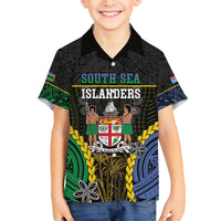 Personalised South Sea Islanders And Fiji Family Matching Summer Maxi Dress and Hawaiian Shirt Kanakas Fijian Tapa Pattern