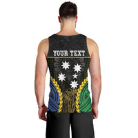 Personalised South Sea Islanders And Fiji Men Tank Top Kanakas Fijian Tapa Pattern