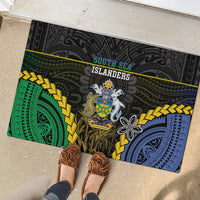 South Sea Islanders And Solomon Islands Rubber Doormat Kanakas Polynesian Pattern LT05 - Polynesian Pride