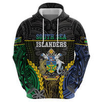 Personalised South Sea Islanders And Solomon Islands Zip Hoodie Kanakas Polynesian Pattern LT05 - Polynesian Pride