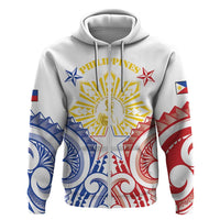 Philippines Zip Hoodie Katipunan Andres Bonifacio LT05 Zip Hoodie White - Polynesian Pride