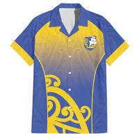 Custom James Cook High School Family Matching Off Shoulder Maxi Dress and Hawaiian Shirt Maori Koru Pattern