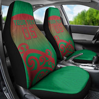 Custom Onehunga High School Car Seat Cover Maori Koru Pattern