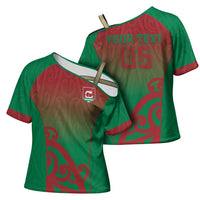 Custom Onehunga High School Cross Shoulder Shirt Maori Koru Pattern