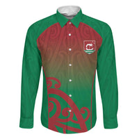 Custom Onehunga High School Family Matching Short Sleeve Bodycon Dress and Hawaiian Shirt Maori Koru Pattern