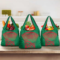 Custom Onehunga High School Grocery Bag Maori Koru Pattern