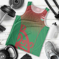 Custom Onehunga High School Men Tank Top Maori Koru Pattern