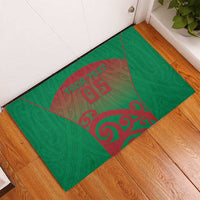 Custom Onehunga High School Rubber Doormat Maori Koru Pattern