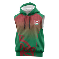 Custom Onehunga High School Sleeveless Hoodie Maori Koru Pattern