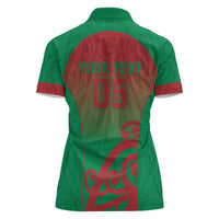 Custom Onehunga High School Women Polo Shirt Maori Koru Pattern