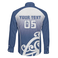 Custom New Zealand Aotea College Family Matching Off The Shoulder Long Sleeve Dress and Hawaiian Shirt Maori Koru Pattern
